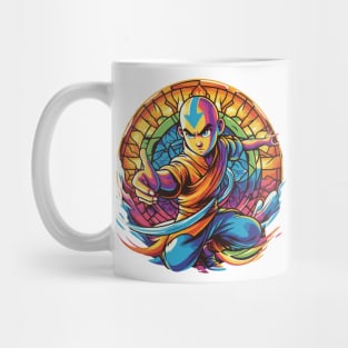 aang as the last air bender in battle position Mug